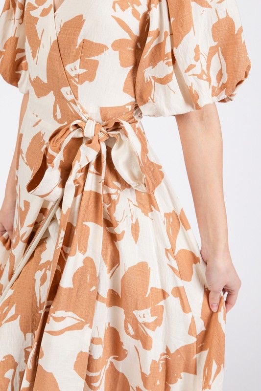 Happy Together Bubble Sleeve Maxi Dress