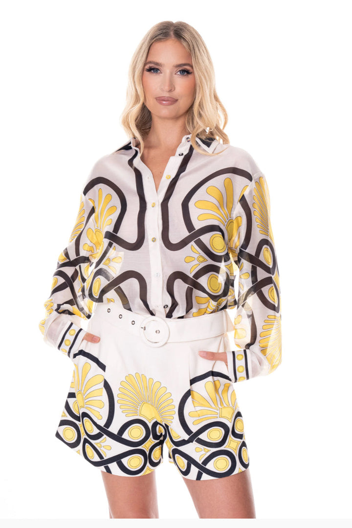Solah Button Down Top