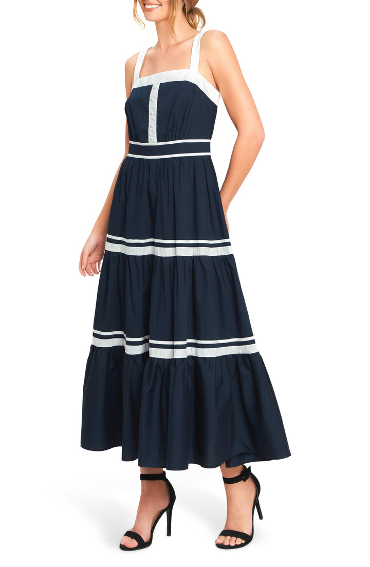 Soft Sailing Tiered Midi Dress