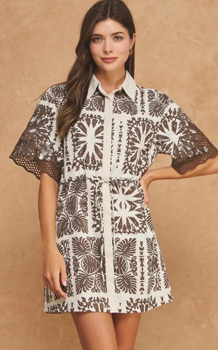 Chic Society Mini Shirt Dress