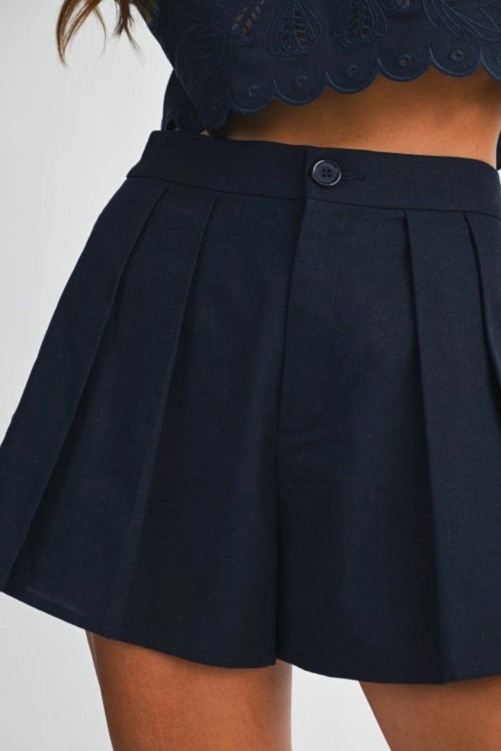 Effortless Linen Blend Shorts