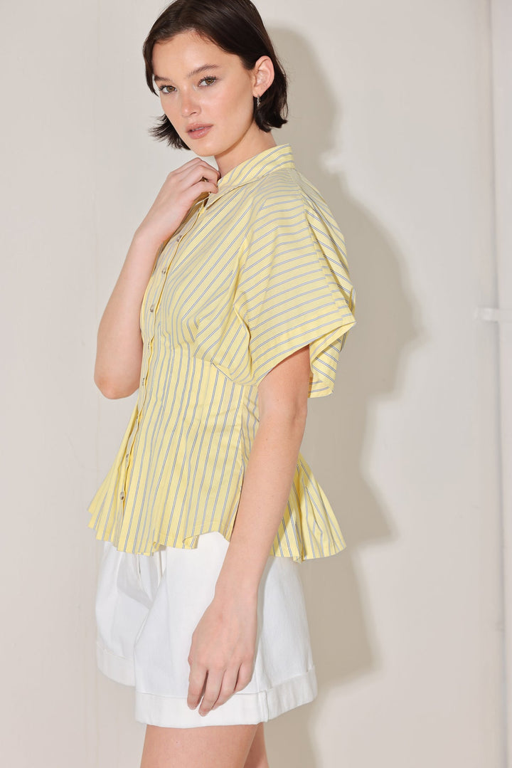 Line Up Poplin Top