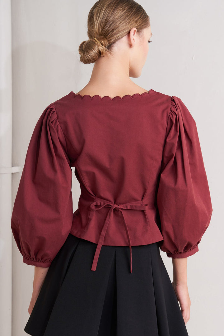 Thats Amore Scalloped Top