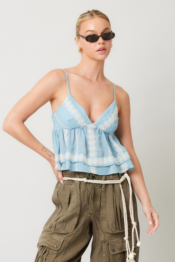 Meriana Embroidered Top