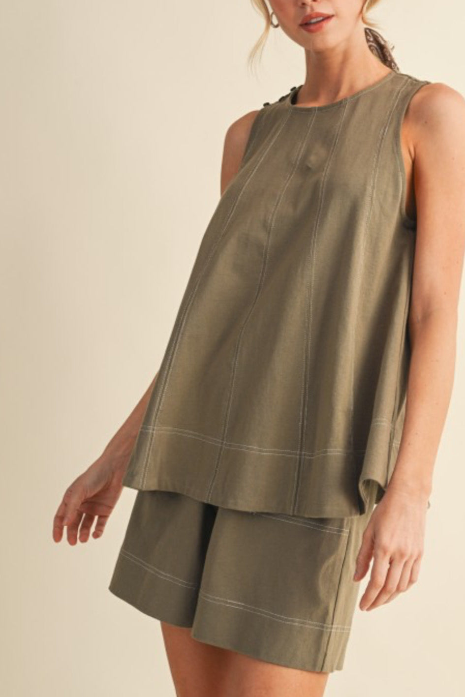 Lenna Stitch Top