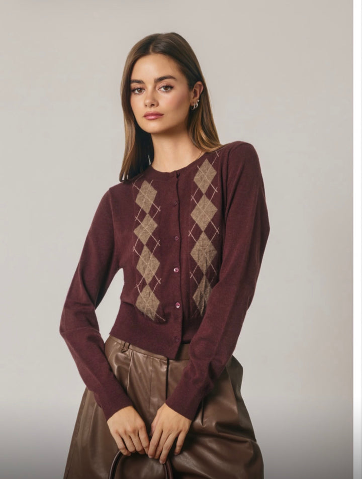 Argyle Cardigan