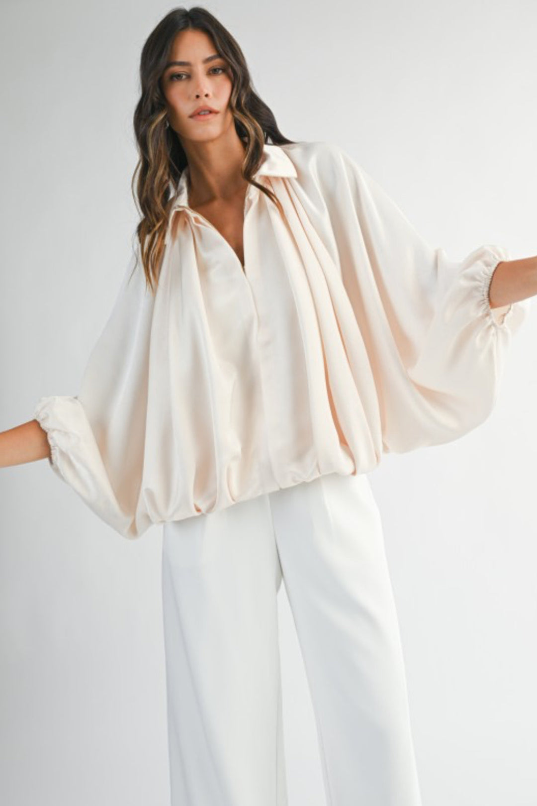 Silky Bubble Bomber Jacket