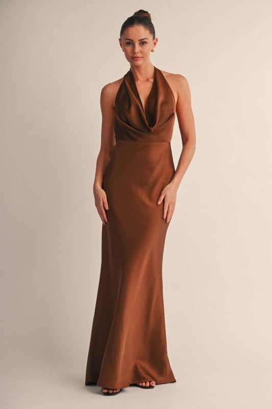 Chic Drape Maxi Dress