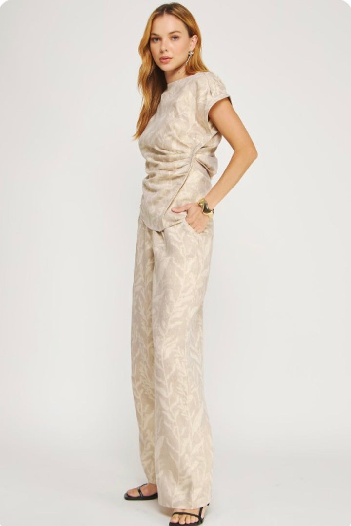 Pale Sun Jacquard Bottoms