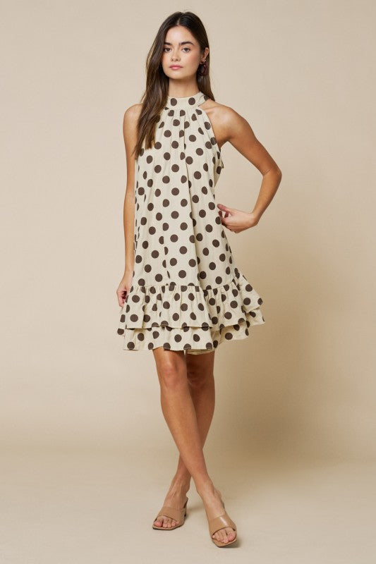 Kensie Dot Mini Shift Dress