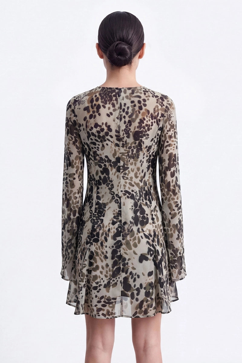 Paigely Mock Neck Mini Dress