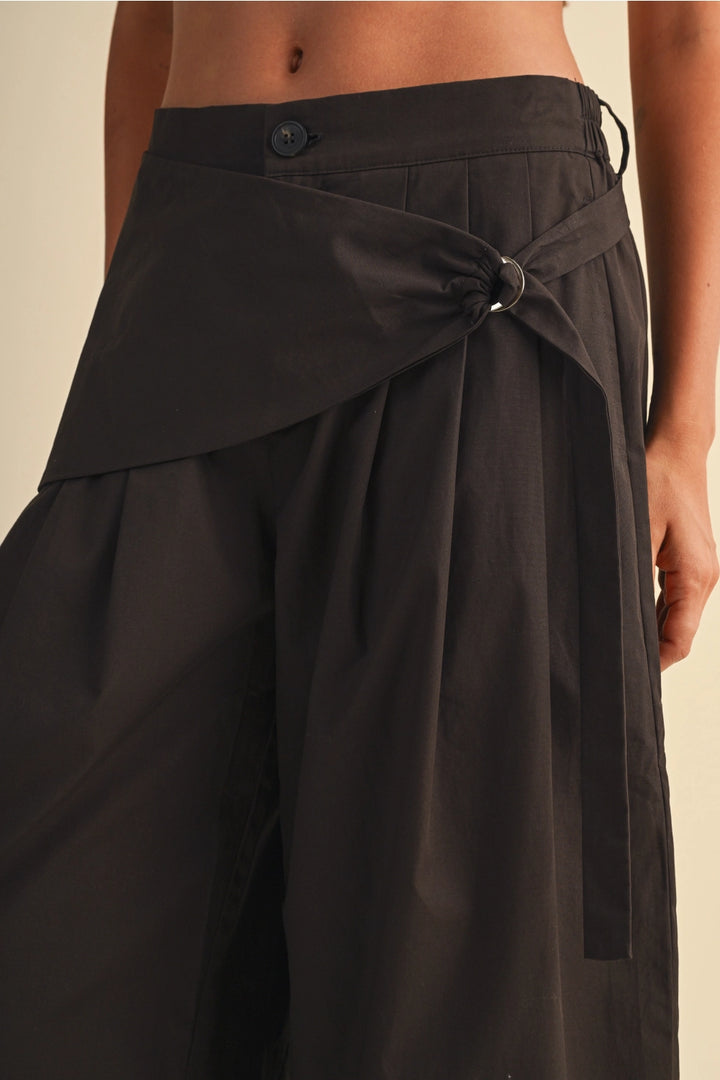 Scarf Detail Barrel Trouser