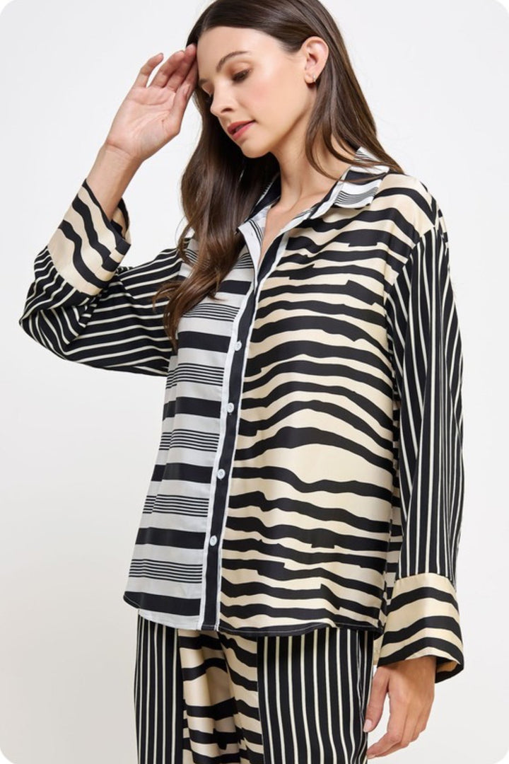 Right Here Stripe Top