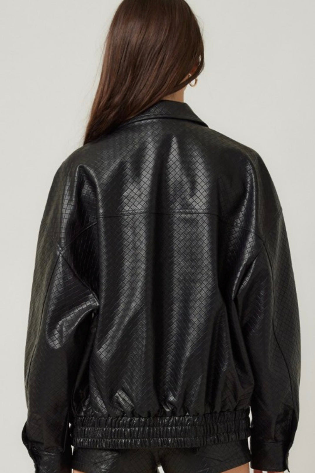 Jimmy Faux Leather Oversized Jacket