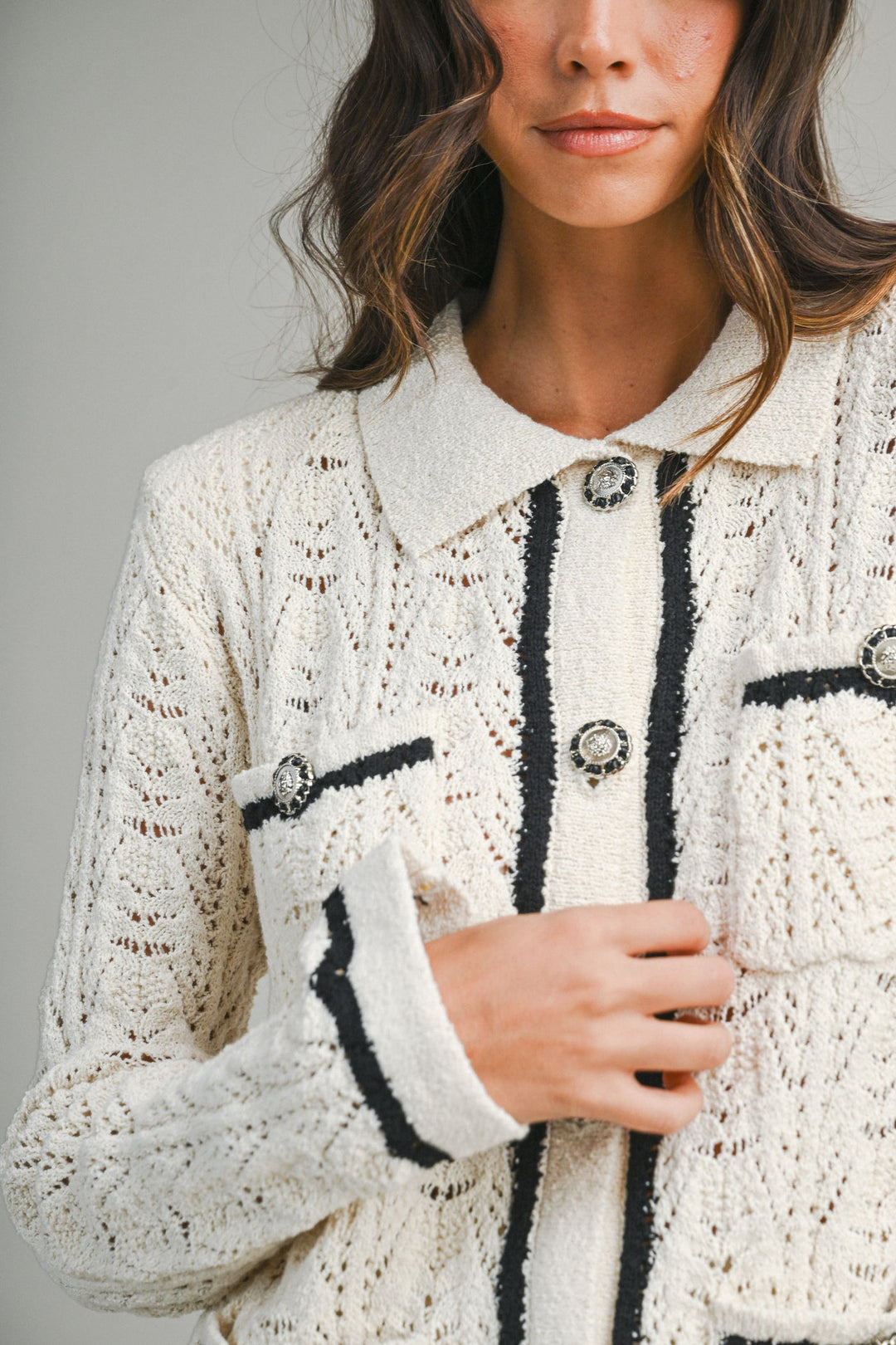 Chrissa Knitted Cardigan Jacket