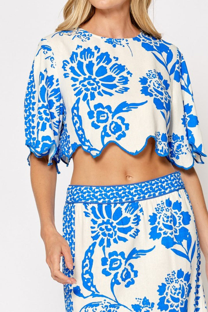 Solana Wavy Hem Top