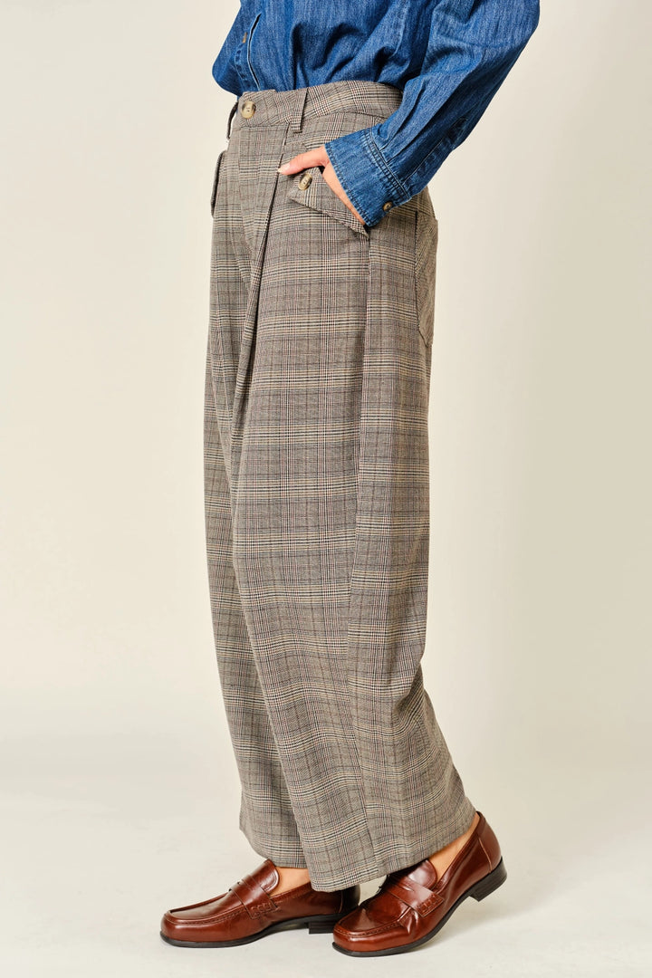 Moonlit Plaid Trousers