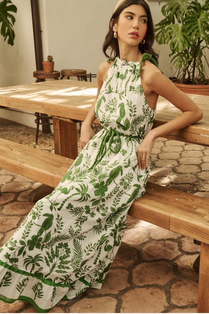 Kimana Halter Neck Maxi Dress