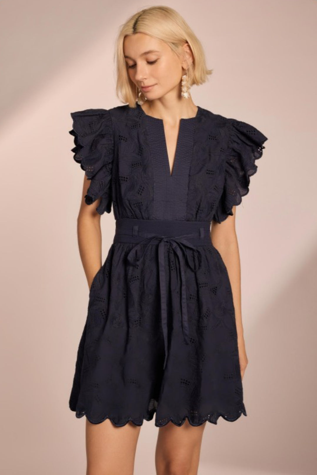 Cadee Scallop Mini Dress