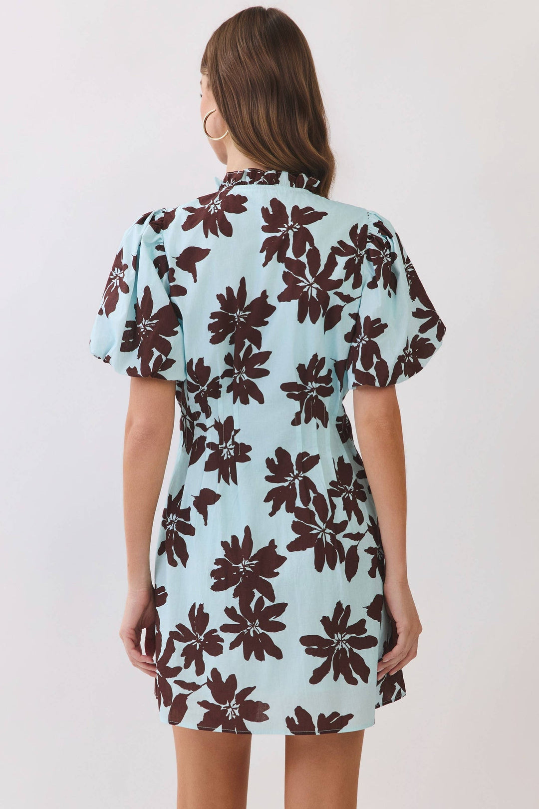 Brunch Darling Mini Dress Blue/Brown / Small