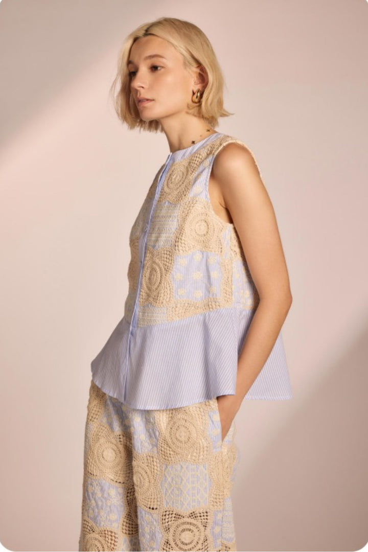 Franey Embroidered Top
