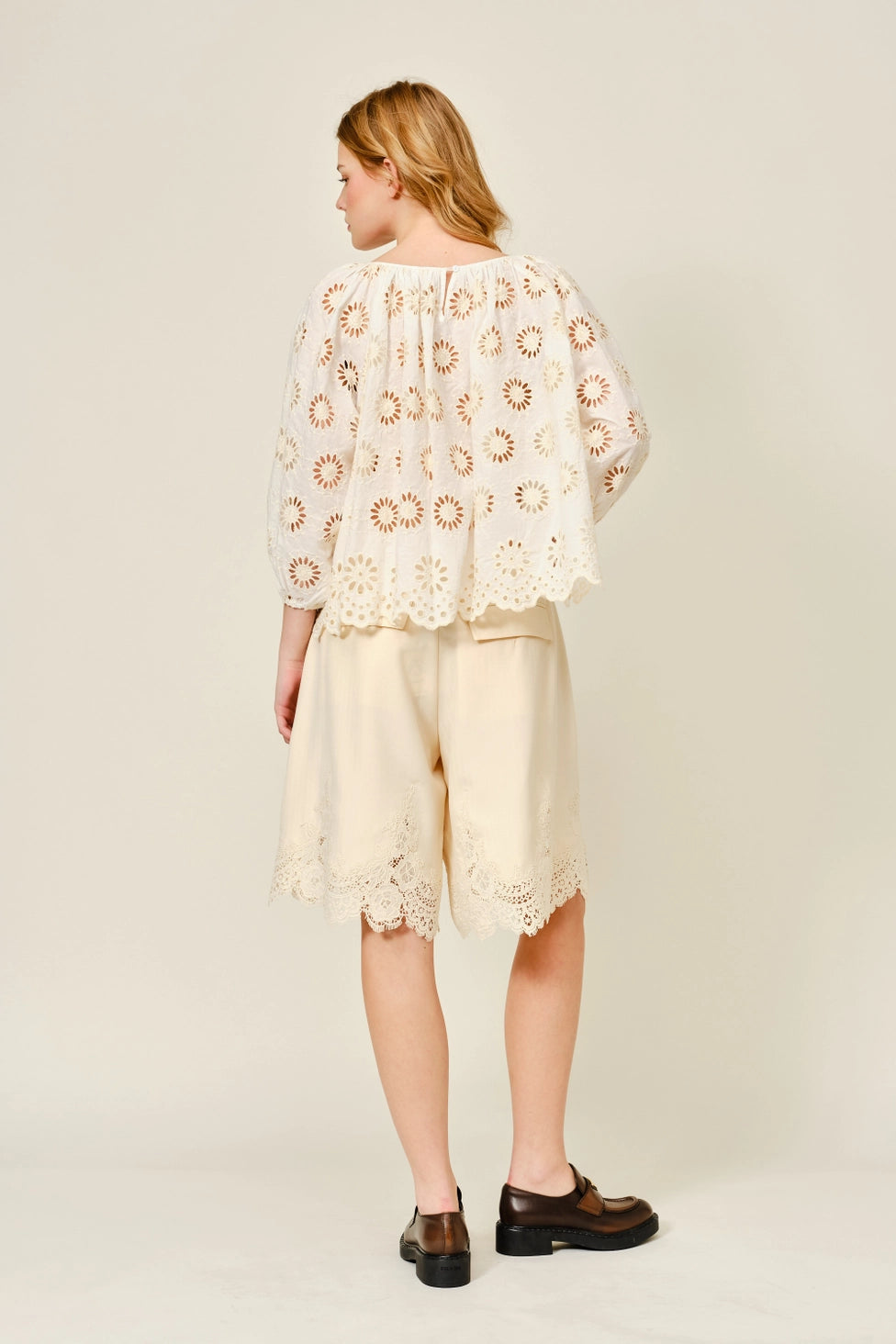 Mingle Lace Detail Bermudas