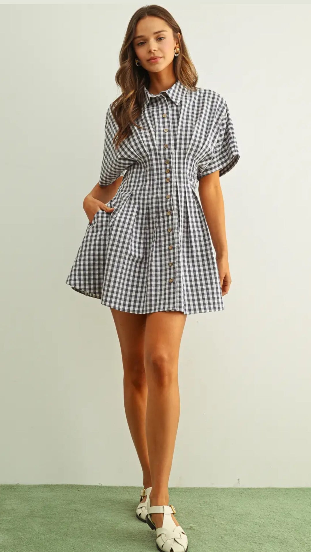 Sweet Energy Gingham Dress