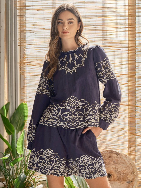 Nash Embroidered Top