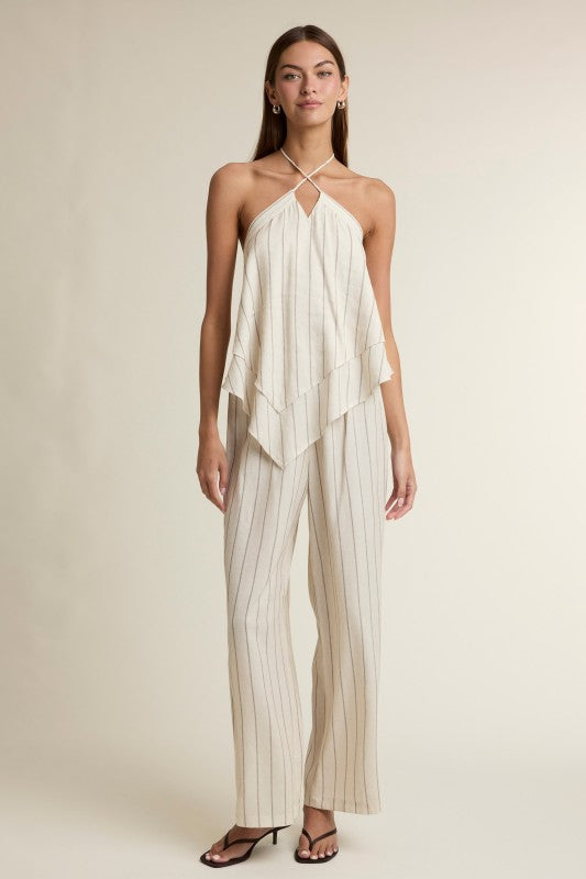 Chic Stripe Halter Top