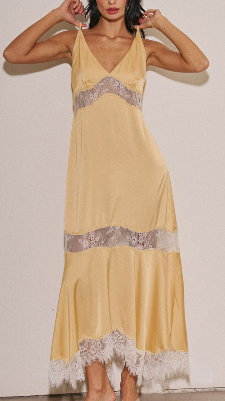 Morning Fig Lace Dress