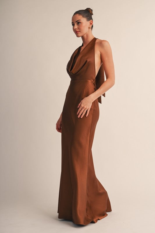 Chic Drape Maxi Dress