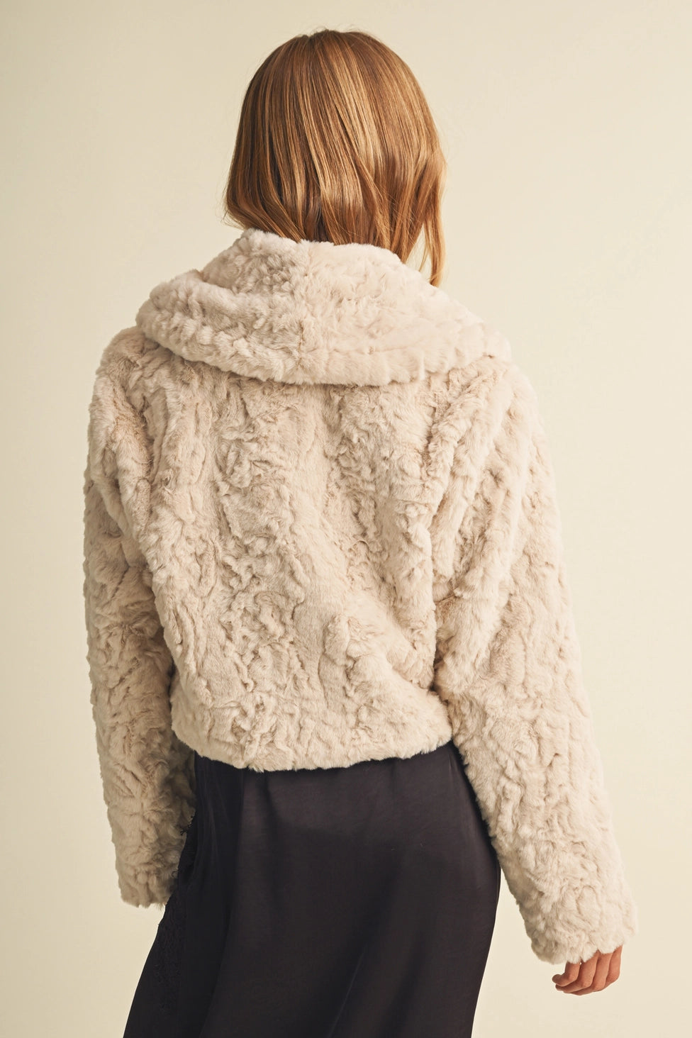 Blaire Collar Cropped Faux Fur