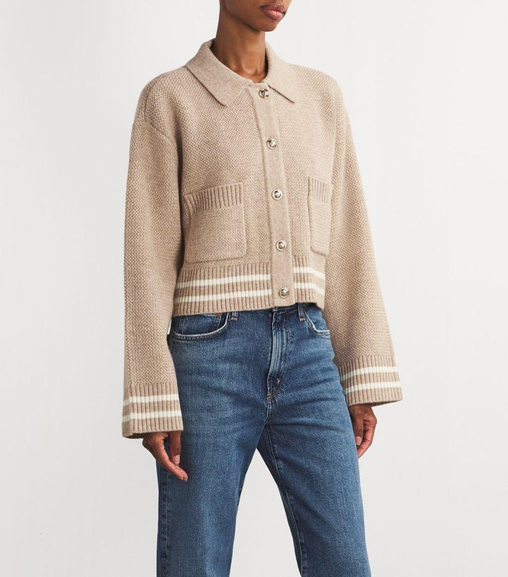 Harvested Knit Cardigan Top