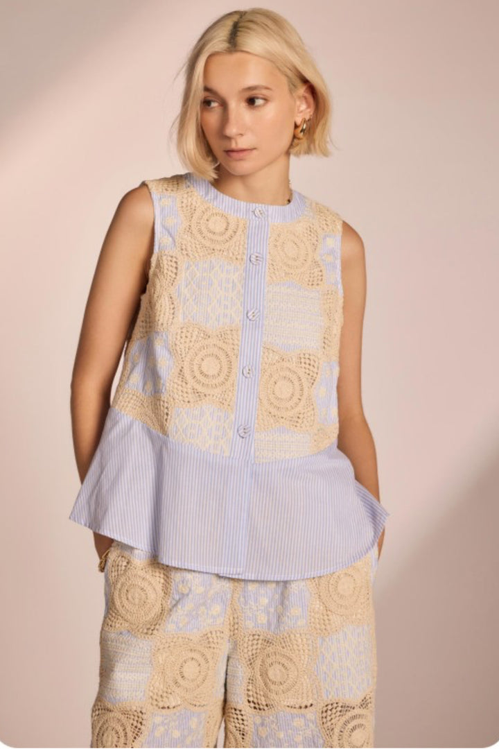 Franey Embroidered Top