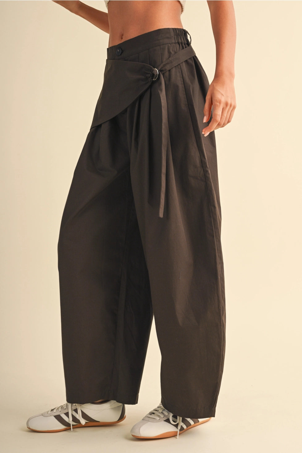 Scarf Detail Barrel Trouser