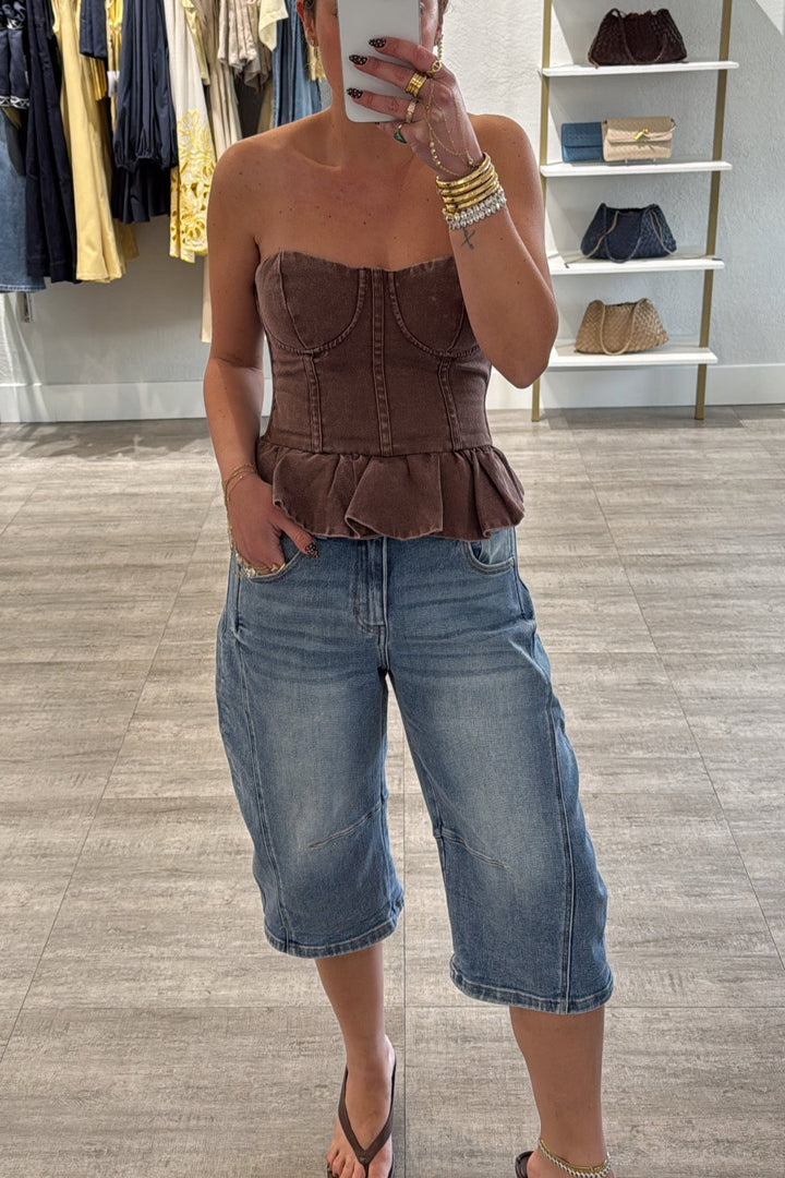 Champagne Giggles Corset Top