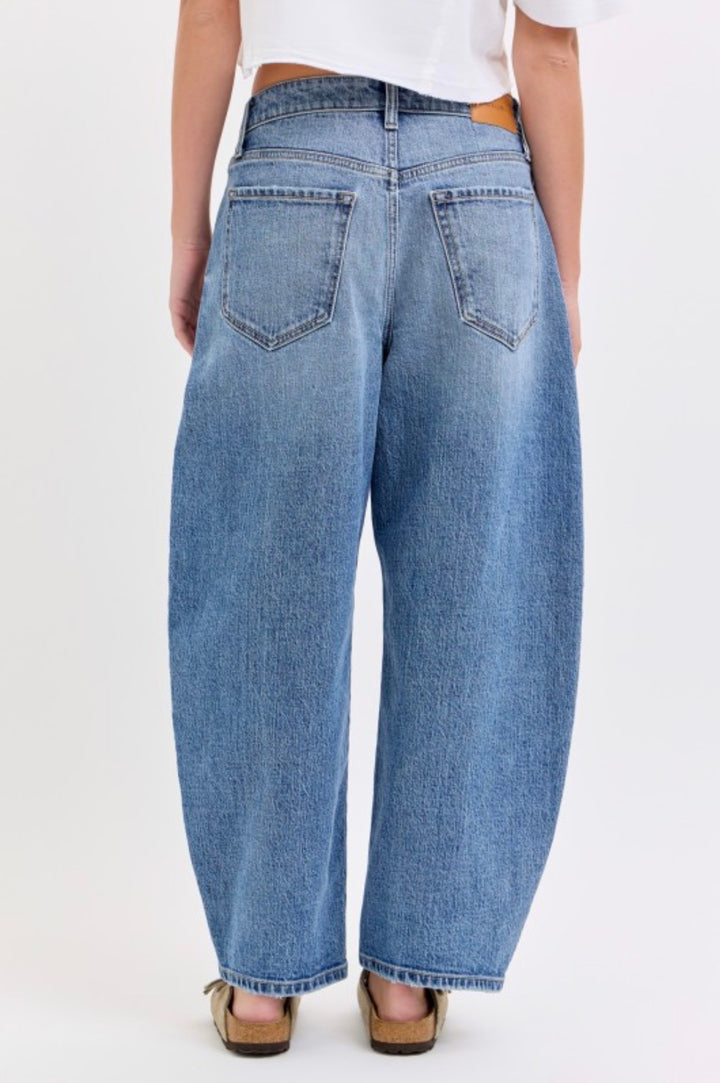 Paulette Repositioned Barrel Jeans