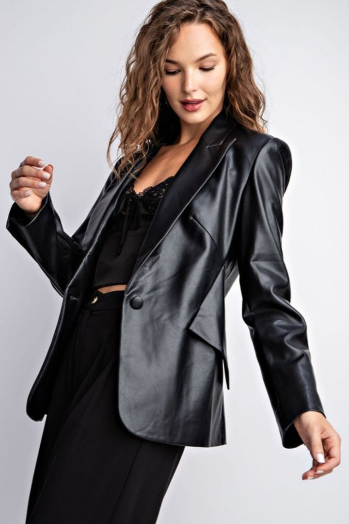 Farrow Leather Blazer