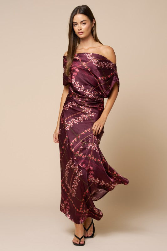 Worth The Wait Draped Maxi Dress