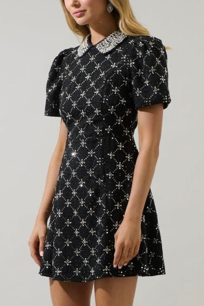 This is My Year Rhinestone Mini Dress