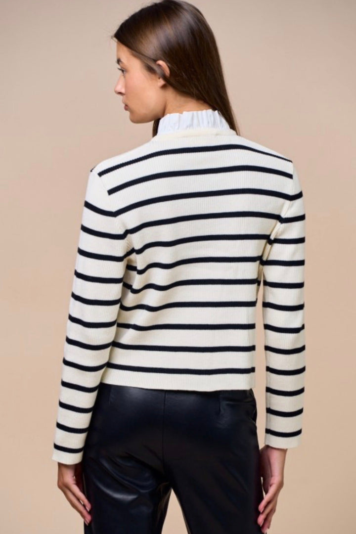 Home To You Stripe Cardigan