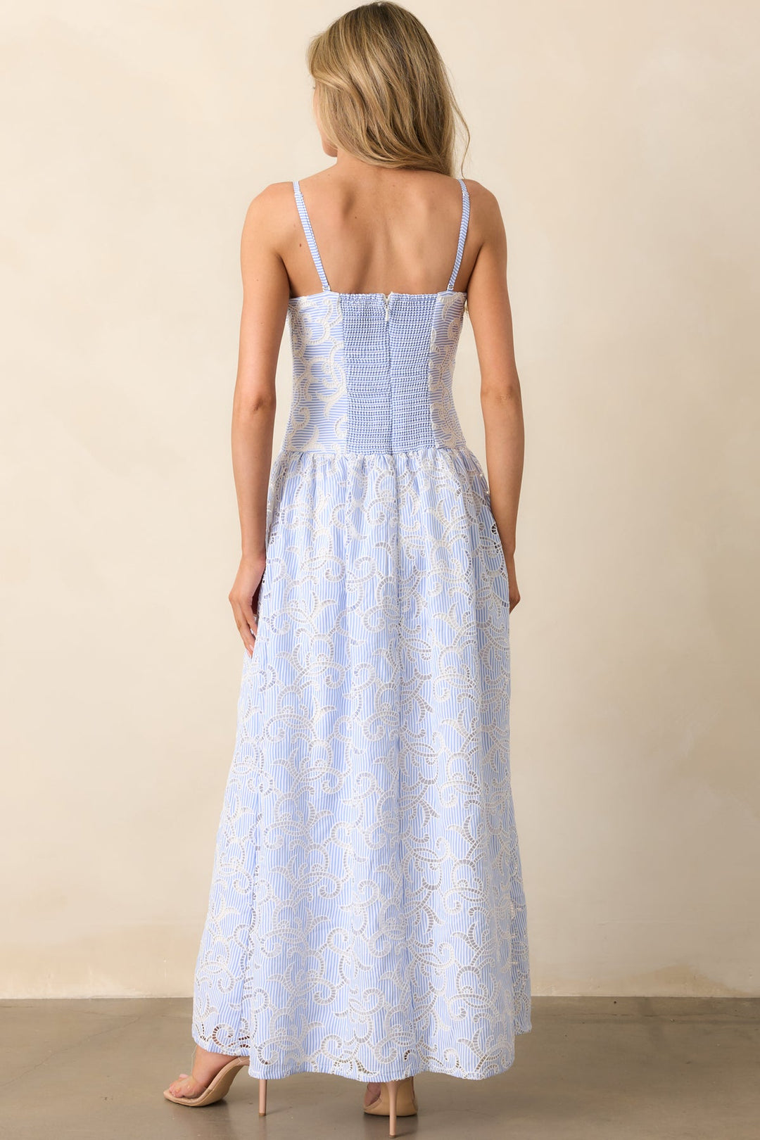 Paloma Embroidered Eyelet Maxi Dress