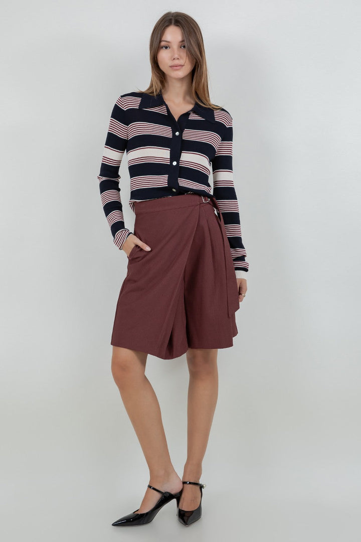 Foldover Front Bermudas
