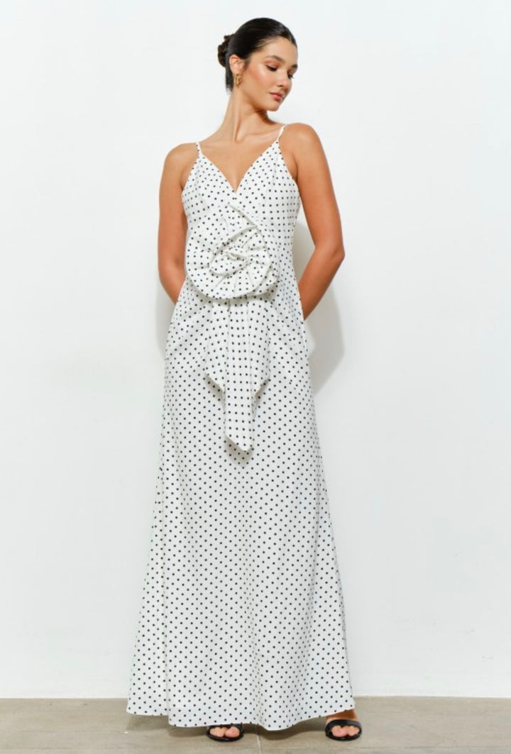 Rosette Maxi Dress