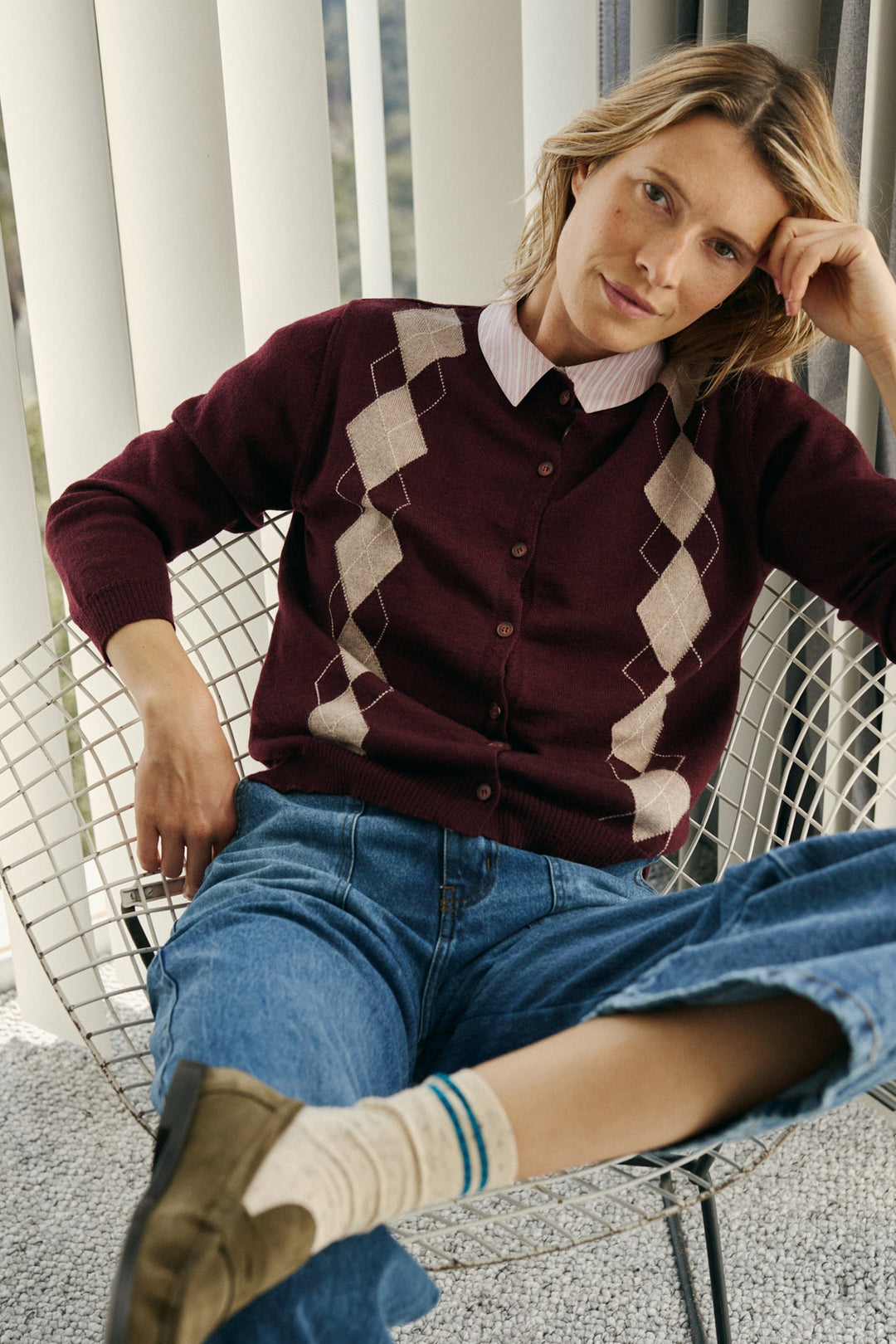Argyle Cardigan