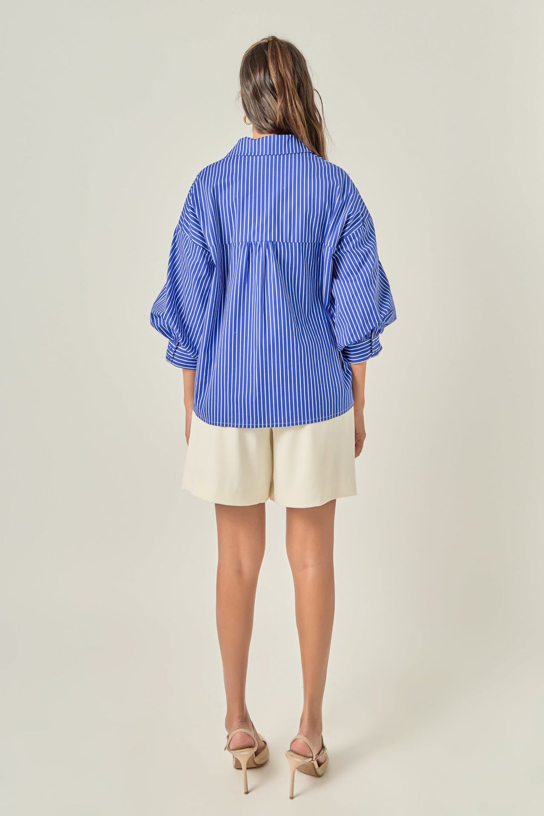 Clement Stripe Button Up Top