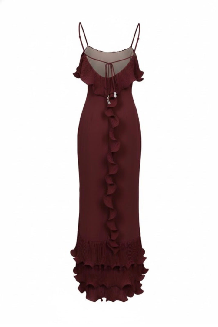 Check Me Out Ruffle Maxi Dress