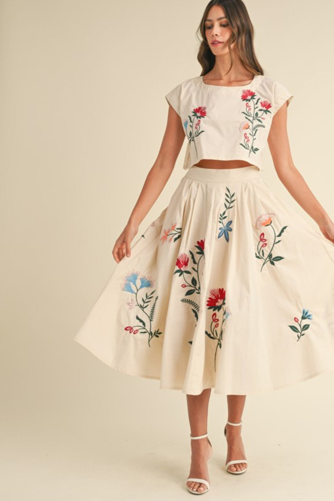 Elsa Embroidered Skirt