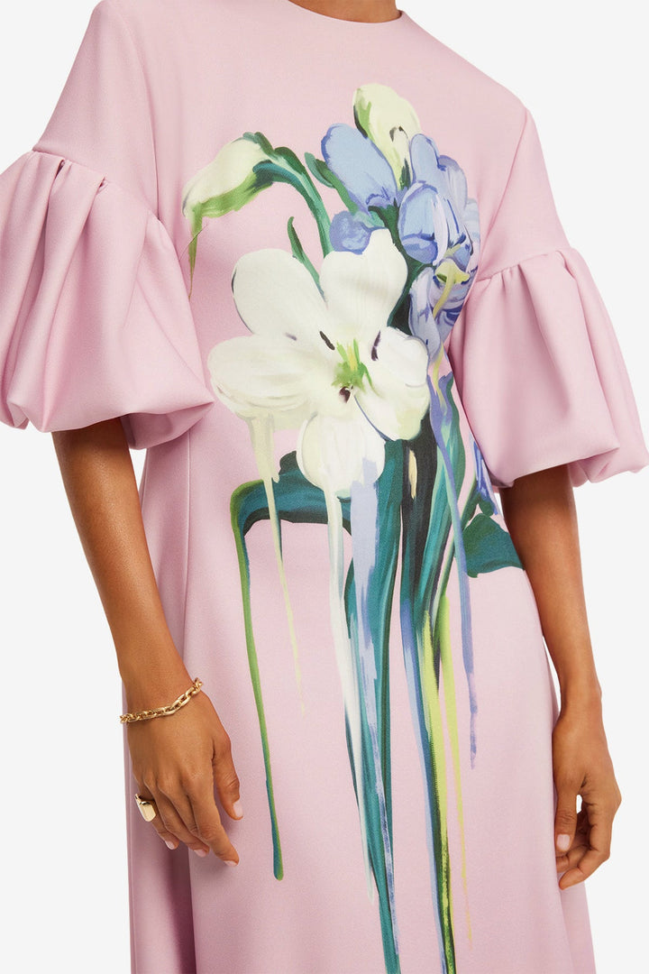 Timeless Puff Sleeve Midi Dress
