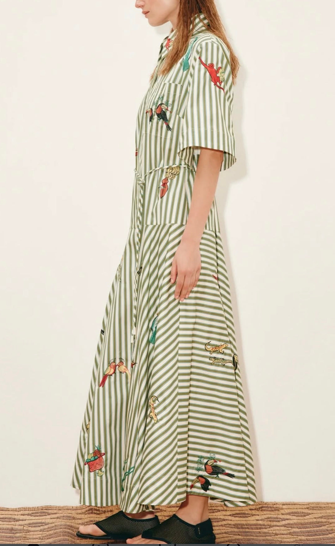 Summer Whim Embroidered Midi Dress